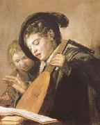 Frans Hals Two Singing Boys (mk08) oil on canvas